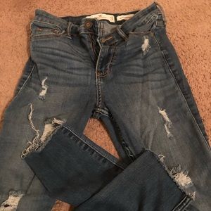 hollister skinny high waisted jeans